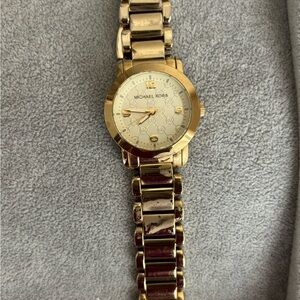 Michael Kors Gold and Brown Women's Watch